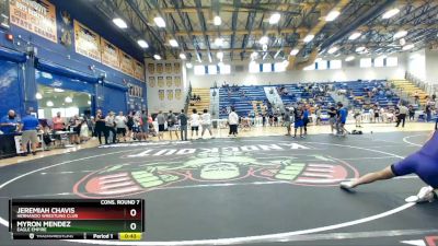 190 lbs Cons. Round 7 - Jeremiah Chavis, Hernando Wrestling Club vs Myron Mendez, Eagle Empire