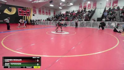 120 lbs Champ. Round 2 - Zhay Yamanashi, Artesia vs Carmen Rosales, Tustin