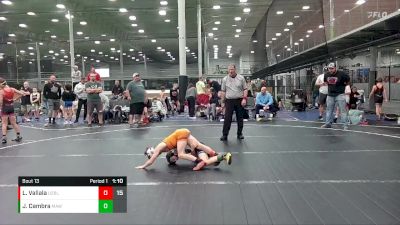 60 lbs Round 4 (8 Team) - Logan Vallala, U2 Upstate Uprising Blue vs John Cambra, Mat Assassins White