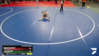 95 lbs Finals (8 Team) - Devon Groess, Albert Lea vs Cade Elzen, Stillwater