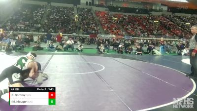 4A 126 lbs Semifinal - Mack Mauger, Blackfoot vs Brennin Gordon, Twin Falls