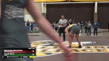 285 lbs 3rd Place Match - Benjamin DeGuzman, Baldwin Wallace vs Kyler Bills, Trine