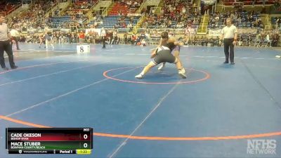 220 lbs Semifinal - Cade Okeson, Bishop Ryan vs Mace Stuber, Bowman County/Beach