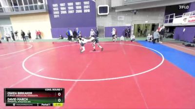 88 lbs Cons. Round 1 - Owen Birkaker, Pursuit Wrestling Minnesota vs David March, Immortal Athletics WC