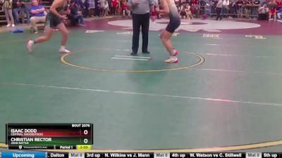 2 - 132 lbs Quarterfinal - Christian Rector, John Battle vs Isaac Dodd, Central (Woodstock)