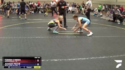 84 lbs Round 3 (4 Team) - Torren O`Brien, Untouchables vs Achaiah McCue, Beast Mode WA Pink