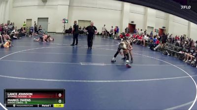 132 lbs Finals (8 Team) - Markis Owens, Kansas Cobras vs Lance Johnson, Wyoming Twisters