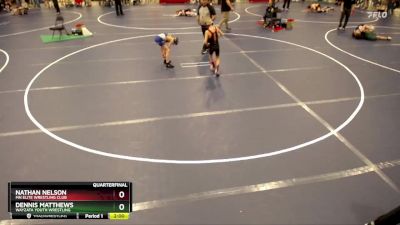 71 lbs Quarterfinal - Dennis Matthews, Wayzata Youth Wrestling vs Nathan Nelson, MN Elite Wrestling Club