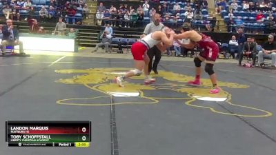 3 - 190 lbs 1st Place Match - Landon Marquis, Rustburg HS vs Toby Schoffstall, Liberty Christian Academy