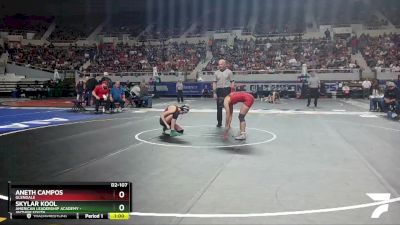 D2-107 lbs Cons. Round 3 - Skylar Kool, American Leadership Academy - Anthem South vs Aneth Campos, Glendale