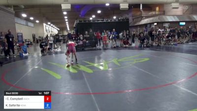 33 kg Quarters - Colter Campbell, Anchorage Youth Wrestling Academy vs Kanoa Saferite, NOVA Wrestling Club