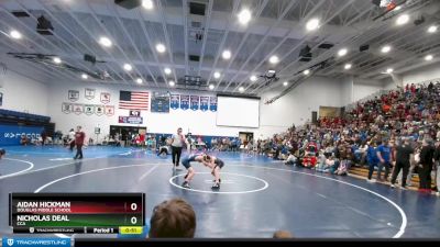 90 lbs Champ. Round 1 - Aidan Hickman, Douglas Middle School vs Nicholas Deal, CCA