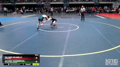 107G Semifinal - Hayden VanderPool, Colony High School vs Valarie McAnelly, Soldotna