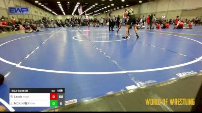 160 lbs Rr Rnd 3 - Rosco Lewis, POWA 12U vs JORDAN MCKINNEY, Shelton Wrestling Academy 12U