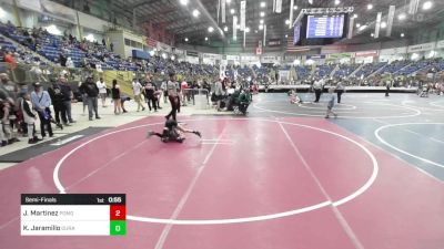 69 lbs Semifinal - John (JJ) Martinez, Pomona Elite vs Karson Jaramillo, Duran Elite