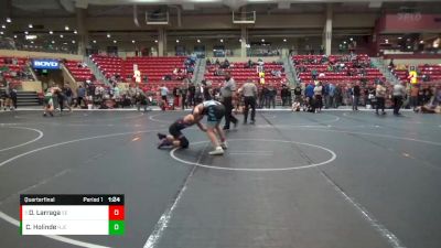 150 lbs Quarterfinal - Dominick Larraga, Shelton Elite vs Corbyn Holinde, Hoisington Jr Cardinals