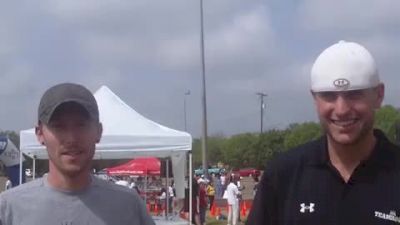 Scott MacPhereson and Darren Brown talk about training at the 2011 Manzano Mile