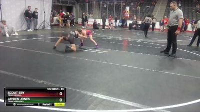 85 lbs Cons. Semi - Jayden Jones, Team Nebraska vs Scout Eby, Team Indiana