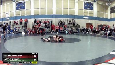 59 lbs Round 3 (3 Team) - Cooper Lundquist, Dragon Wrestling Club vs Otto Ourednik, Bulldog Premier Wrestling Club