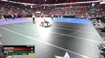 D1-160 lbs Cons. Round 1 - Seth Niday, Oregon vs Liam Crook, Kaukauna