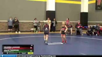 58 lbs Round 3 (12 Team) - Julianna Lasavage, Badger Girls vs Gracie Thompson, Chasing Titles