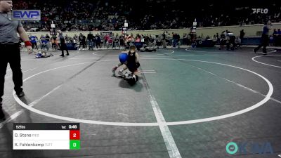 52 lbs Round Of 32 - Oaklee Stone, Piedmont vs Kade Fahlenkamp, Tuttle Wrestling