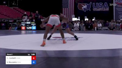 71 kg Round 1 - Ladarion Lockett, Cowboy Wrestling Club vs Vince Bouzakis, Pennsylvania