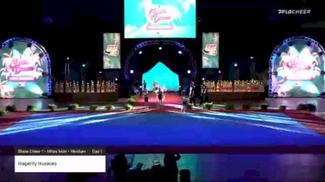 Hagerty Huskies [2020 Show Cheer 1 - Mitey Mite - Medium Day 1] 2020 Pop Warner National Cheer & Dance Championship
