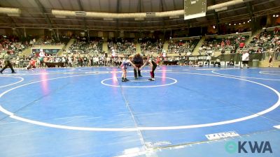 61 lbs Round Of 16 - Hunter Mcintire, Okmulgee vs Baker Schubert, Chandler Takedown Club