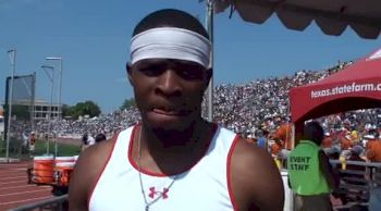 Omo Osaghae 2nd 110 hurdles 2011 Texas Relays
