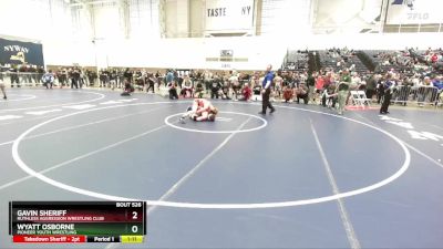 120 lbs Semifinal - Gavin Sheriff, Ruthless Aggression Wrestling Club vs Wyatt Osborne, Pioneer Youth Wrestling