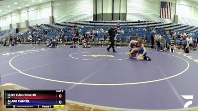 126 lbs Cons. Round 4 - Luke Harrington, MI vs Blake Cancel, OH