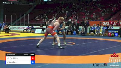 70kg Quarterfinal - Cole Coghill, Brock WC vs Youcef Amellal, C.L.I.C