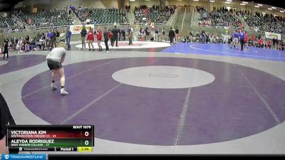 123 lbs Round 4 - Victoriana Kim, Southwestern Oregon CC vs Aleyda Rodriguez, Gray Harbor College