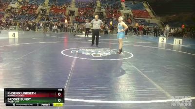 190 lbs Champ. Round 1 - Phoenix Lindseth, Bismarck Legacy vs Brooke Bundy, Valley City