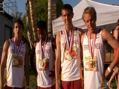 Torrey Pines boys, 1st 4x800, 2011 Mt. SAC Relays