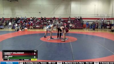 145 lbs Round 3 - Garrett Willingham, Hartselle vs Tim Gray, Chelsea