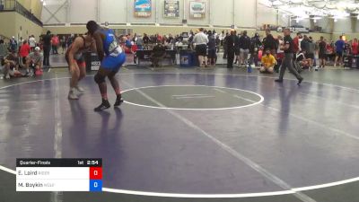 97 kg Quarterfinal - Ethan Laird, Rider vs Michael Boykin, Wolfpack Wrestling Club