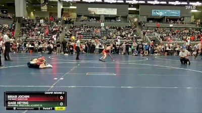 90 lbs Champ. Round 2 - Gage Heying, Ironhawk Wrestling Academy IA vs Briar Jochim, The Best Wrestler