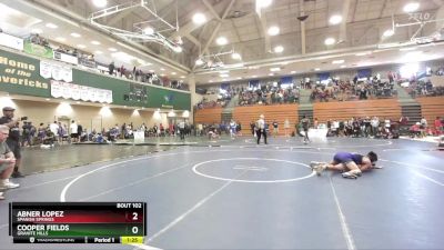 150 lbs Champ. Round 1 - Abner Lopez, Spanish Springs vs Cooper Fields, Granite Hills