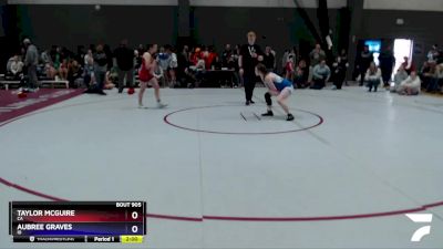 130 lbs Cons. Round 2 - Taylor McGuire, CA vs Aubree Graves, ID