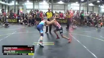 82 lbs Round 2 (6 Team) - Roland Ross, Untouchables Black vs Brayden Turdo, Olympia
