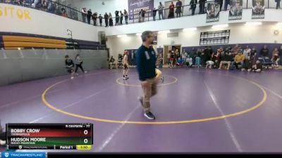 77 lbs Quarterfinal - Hudson Moore, Rocky Mountain vs Bobby Crow, Thermopolis