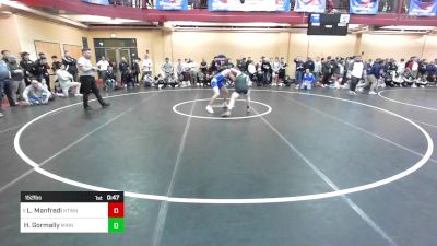 152 lbs Round Of 16 - Luca Manfredi, Newtown vs Hunter Gormally, Minnechaug