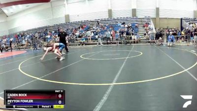 83 lbs Cons. Round 2 - Caden Bock, WI vs Peyton Fowler, KY