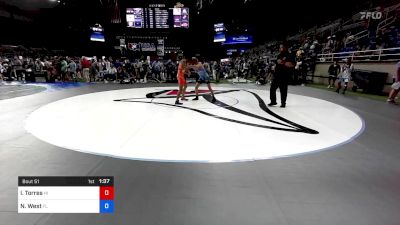 120 lbs Rnd Of 128 - Isaiah Torres, Hawaii vs Nolan West, Florida