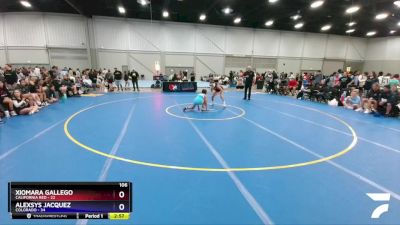 106 lbs Placement Matches (8 Team) - Xiomara Gallego, California Red vs Alexsys Jacquez, Colorado