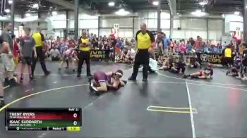 112 lbs Round 3 (6 Team) - Isaac Suddarth, Indiana Outlaws vs Trent Byers, Team Iowa Blue