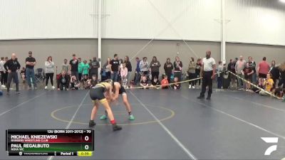 70 lbs Cons. Round 1 - Paul Regalbuto, Nova WC vs Michael Kniezewski, Rangers Wrestling Club