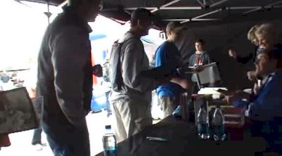 Jim Ryun autograph booth @ 2011 Kansas Relays